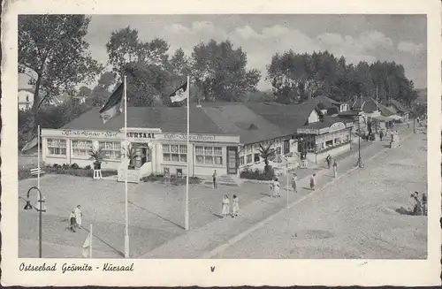 Grömitz, Kursaal, Künstlerklause, Bar und Konditorei, gelaufen 1957