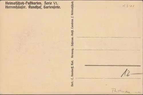 AK Stangheck, Herrenhäuser, Rundhorf, Gartenseite, ungelaufen