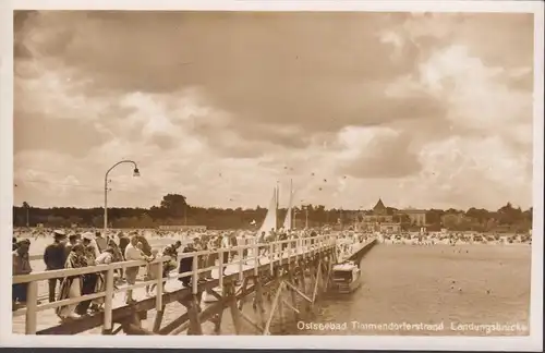 Timmendorfer Strand, Landungsbrücke, gelaufen 1950