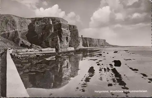 Helgoland, Westküste mit Lummenfelsen, gelaufen 1958