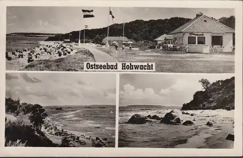 Hohwacht, Maison au bord de la mer, Vues de plage, couru 1955