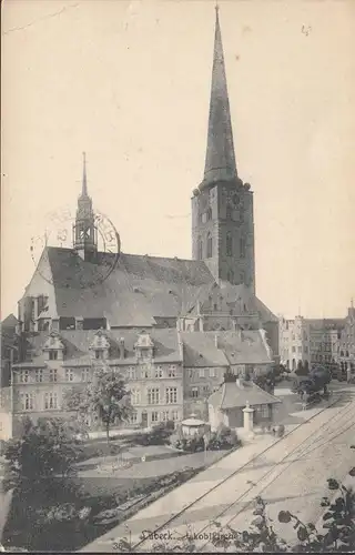 Lübeck, Jakobikirche, gelaufen 1910