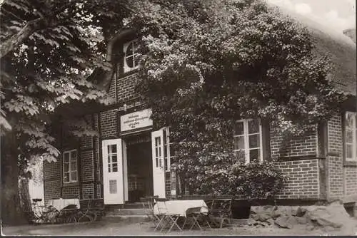 AK Plön, Prinzeninsel, Ausflugsgaststätte, Bauernhaus, gelaufen 1959