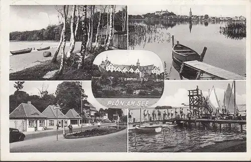 Plön, Promenade, Boote, Seebad, gelaufen 1951