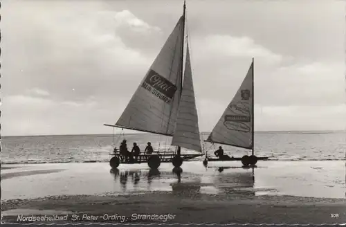 Saint-Pierre-Ording, pêcheur de plage, couru en 1968