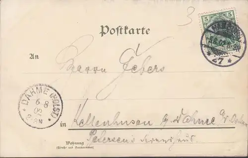 Lübeck, Schiffergesellschaft, Schifferhaus, Inneres, gelaufen 1902