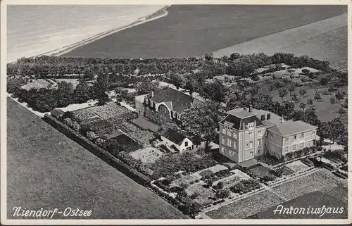 Niendorf, Antoniushaus, Fliegeraufnahme, gelaufen 1938