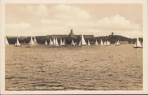 Flensburg, Regatta vor Mürwik, Feldpost, gelaufen 1942