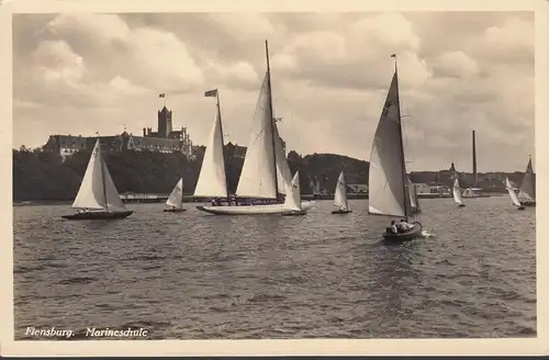 Flensburg, école navale, voiliers, couru en 1942