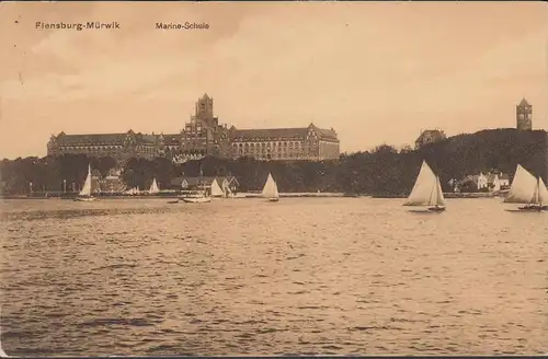 Flensburg, Marineschule, gelaufen 1913