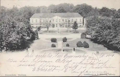 Travemünde, Kurhaus, gelaufen 1901