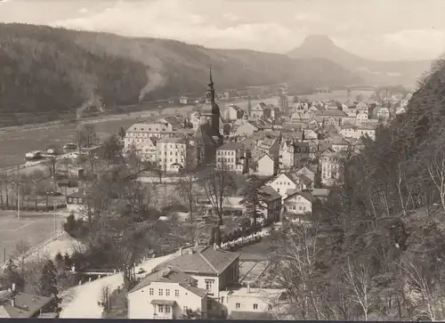 Bad Schandau, vue sur la ville, couru en 1975