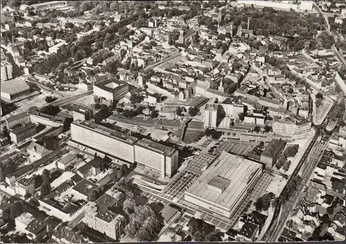 Cottbus, Fliegeraufnahme, gelaufen 1983