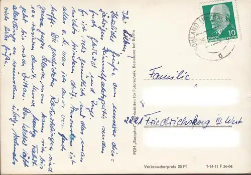 Lausitzer Kurorte, Erbgericht Schirgiswalde, Wehrsdorf, HOG Grenzbaude Sohland, gelaufen 1965