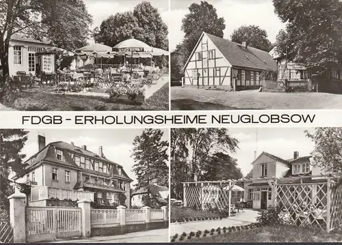 Neuglobsow, FDGB Maisons de repos, incurvées