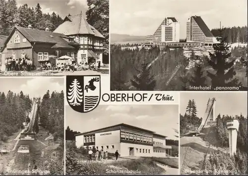 Oberhof, Schweizerhütte, Interhotel, Schanze, Schanzenbaude, gelaufen