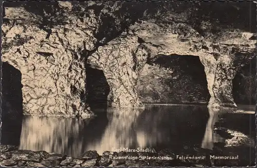 Karl Marx Stadt, Rabensteine, unterirdische Felsendome, Marmorsaal, gelaufen 1958