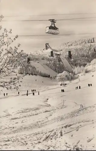 Oberwiesenthal, Sportgelände, Schanze, Gondel, ungelaufen