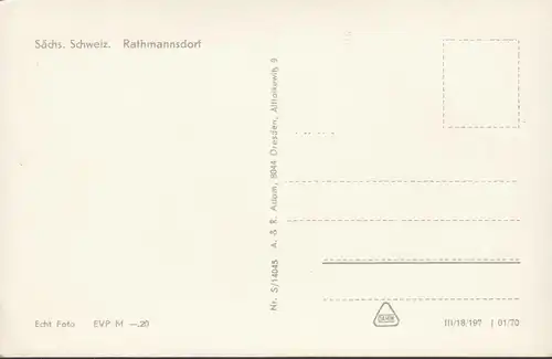 Rathmannsdorf, Stadtansicht, Brücke, ungelaufen