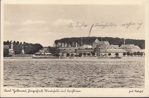 Kiel Holtenau, Fliegerhorst, Wandelhalle und Leuchtturm, gelaufen 1939