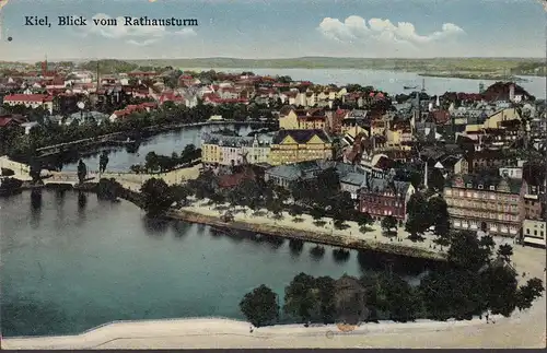 Kiel, Blick vom Rathausturm, gelaufen