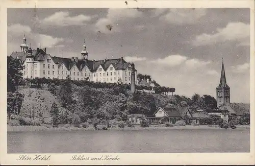 Plön, Schloß und Kirche, ungelaufen