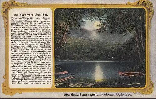 Eutin, la nuit lunaire au lac Uglei, couru en 1919
