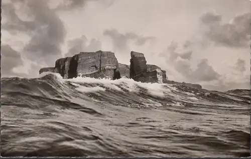 Helgoland bei schwerer See, ungelaufen