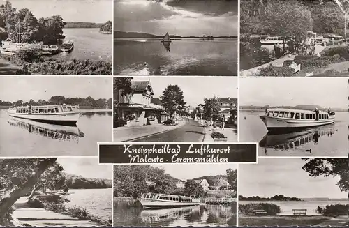 Moulins de peinture, vue sur la route, bateaux d'excursion, couru 1966