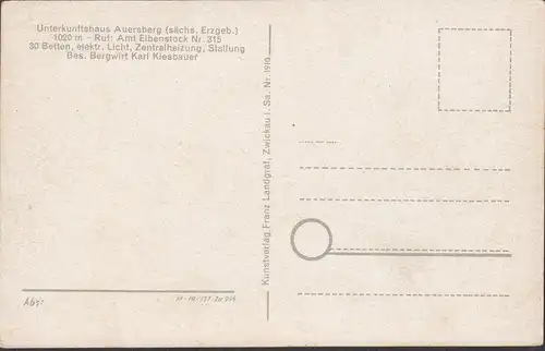 Auersberg, Aussichtsturm, Berghotel, ungelaufen