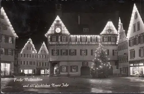 Bad Urach, Joyeux Noël, la consommation de viande, chapeaux et bonnets, couru 1960