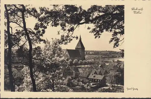 Blick auf Mölln, Stadtansicht, Kirche, ungelaufen