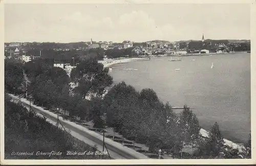 Eckernförde, Blick auf die Bucht, ungelaufen