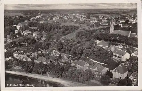 Eckernförde, Fliegeraufnahme, gelaufen 1937