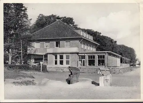 Eckernförde, Hotel und Cafe, Kiek in de See, gelaufen 1964