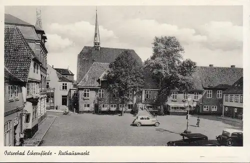 Eckernförde, Rathausmarkt, ungelaufen