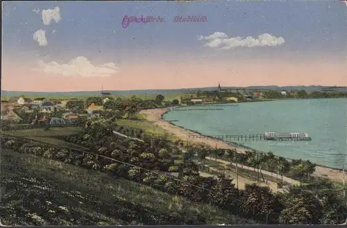 Eckernförde, Stadtbild, gelaufen