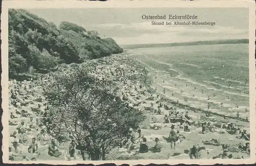 Eckernförde, Strand bei Altenhof-Mövenberge, ungelaufen