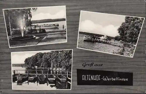 Gruß aus Altenhof, Werbellinsee, Boote und Schiffe, gelaufen