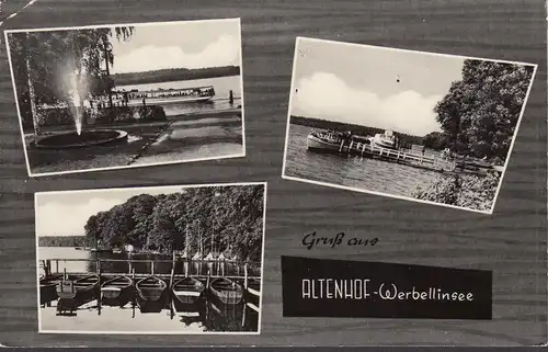 Gruß aus Altenhof, Werbellinsee, Boote und Schiffe, gelaufen