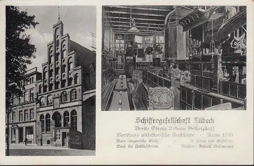 Lübeck, Schiffergesellschaft, Althistorische Gaststätte, ungelaufen