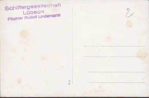 Lübeck, Schiffergesellschaft, Althistorische Gaststätte, ungelaufen