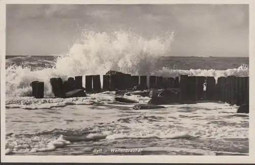 Sylt, Wellenbrecher, gelaufen 1937