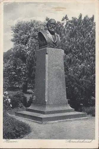 AK Husum, Stormdenkmal, gelaufen 1933