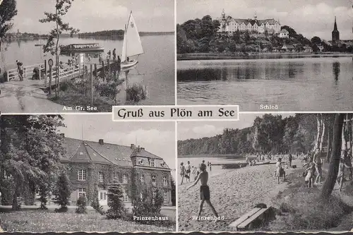 Plön, Prinzenhaus, Prinzenbad, Schloß, gelaufen 1959