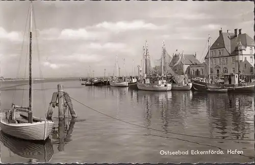 Eckernförde, Hafen, Ostseebad, gelaufen 1965