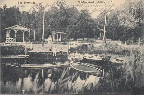 Bad Bramstedt, Sol- Moorbad Matthiasbad, gelaufen 1918