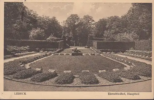 Lubeck, Cimetière d'Honneur, partie principale, couru en 1932