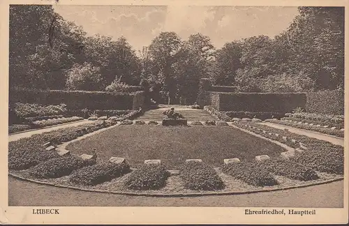 Lübeck, Ehrenfriedhof, Hauptteil, gelaufen 1932