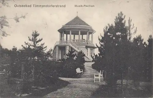 Timmendorfer Strand, Musik-Pavillon, gelaufen 1913
